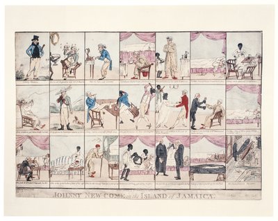 Johnny New-come en la Isla de Jamaica, 1800 de James Sayers